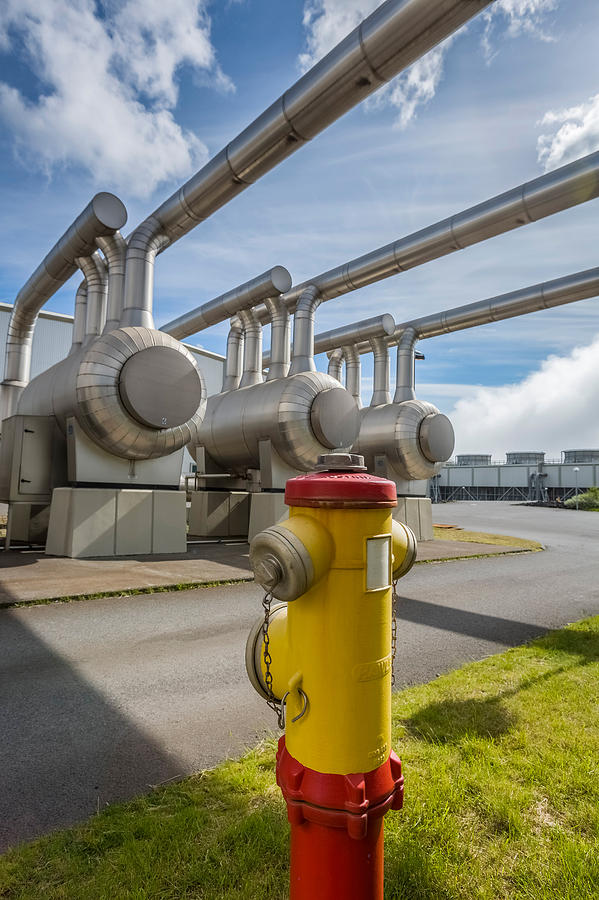 Pipe Photograph - Pipes At Nesjavellir Geothermal Power by Panoramic Images
