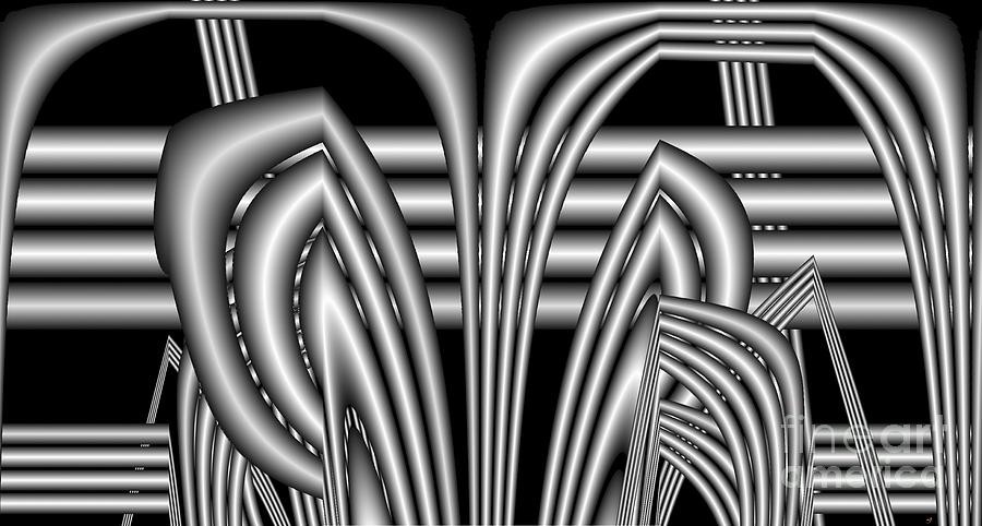 Pipes Digital Art by Ron Bissett