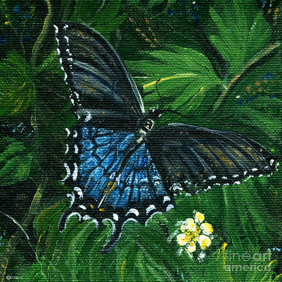 Pipevine Butterfly Painting by Lizi Beard-Ward