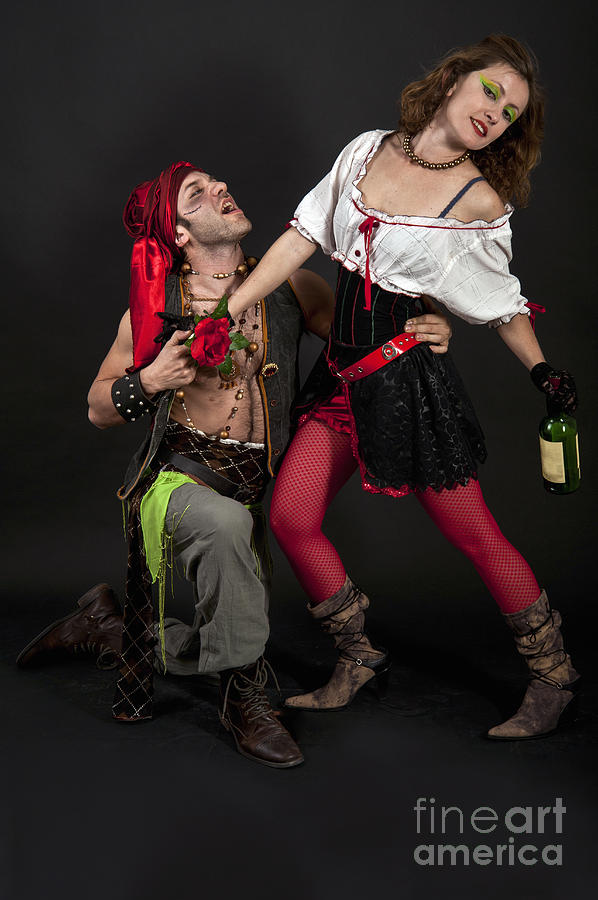 Pirate couple 1 Photograph by Ilan Amihai
