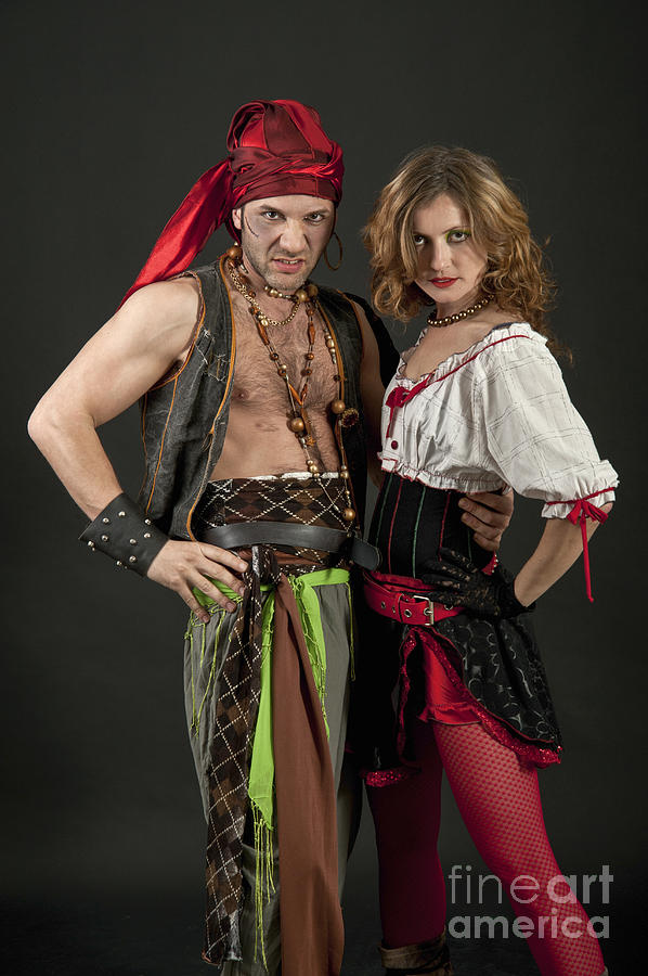 Pirate Couple  Photograph by Ilan Amihai
