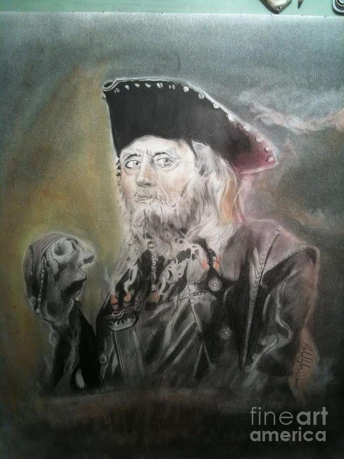 Pirate Drawing by Michael Iglesias