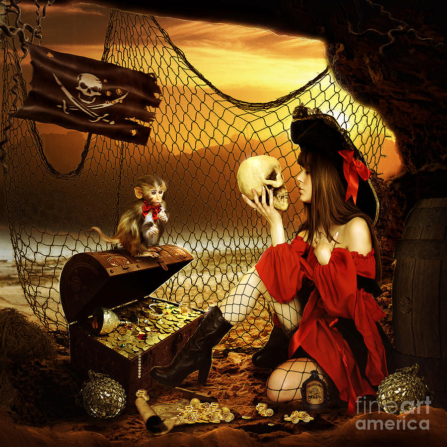 Pirate Treasure Digital Art By Jessica Allain 