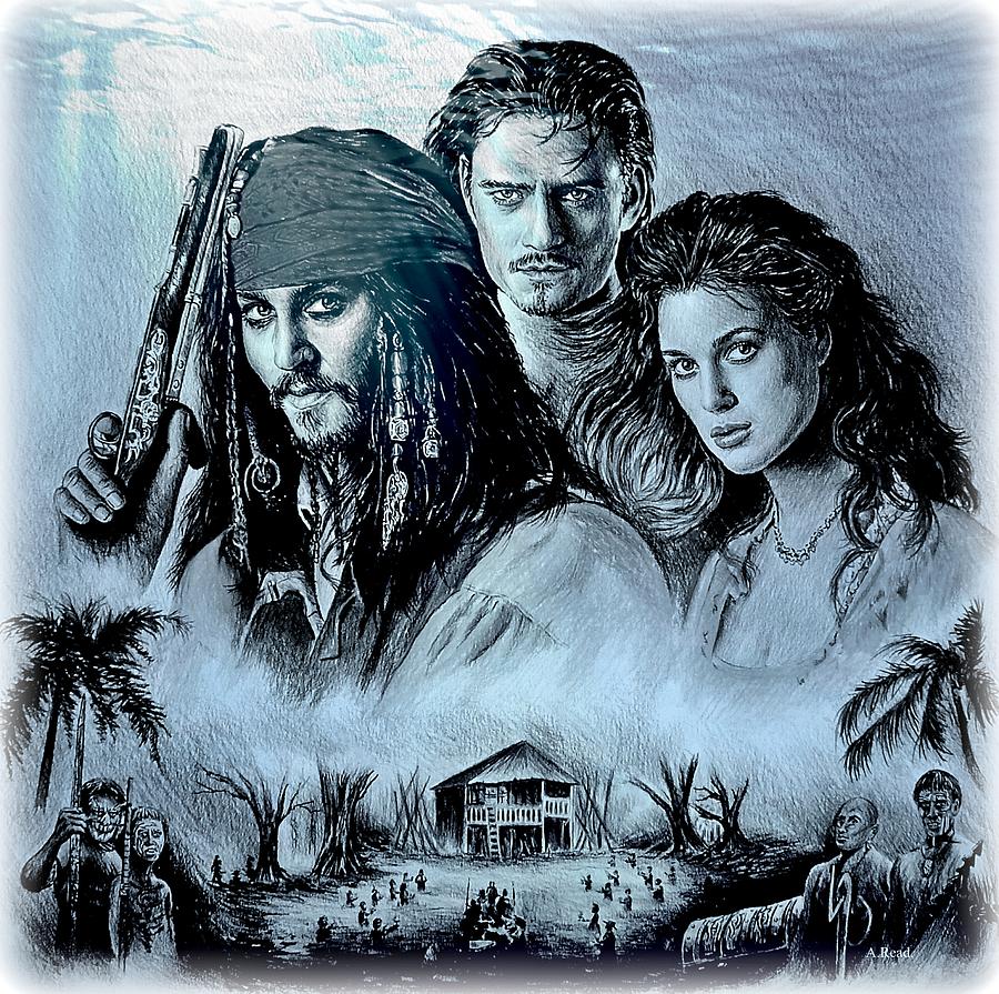 Pirates Drawing by Andrew Read