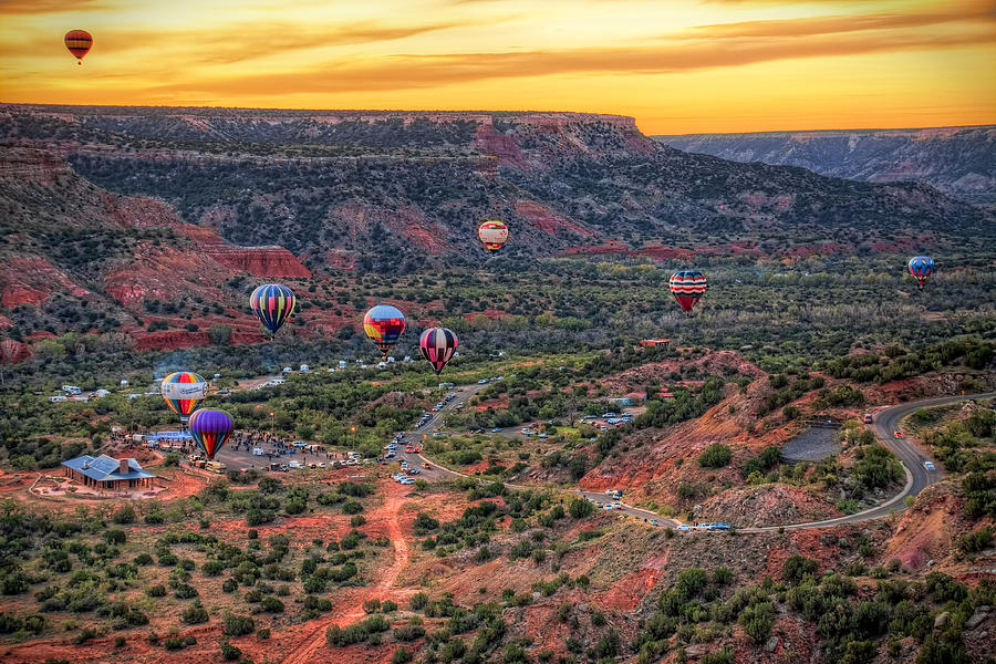 Hot Air Balloon Photograph - Pirates of the Canyon by Tom Weisbrook