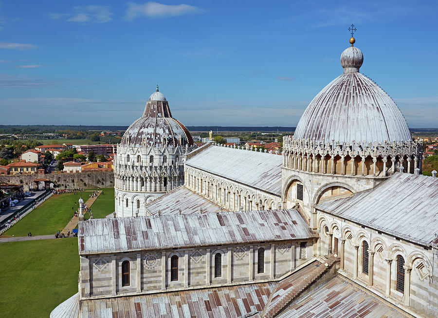 Pisa Duomo And Baptistry At Midday Photograph by Allan Baxter