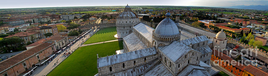 Pisa - Panoramic View from the Tower Photograph by Carlos Alkmin