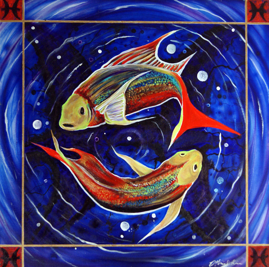 Fish Painting - Pisces    by Lorinda Fore