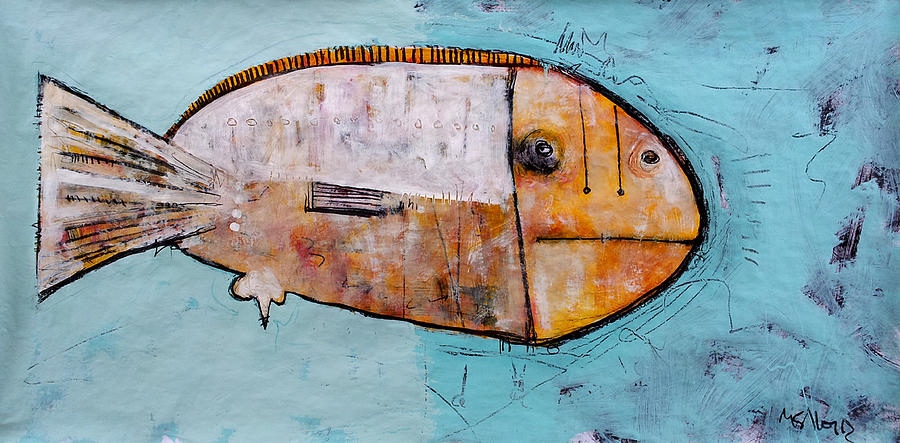 Fish Painting - Piscis 1 by Mark M  Mellon