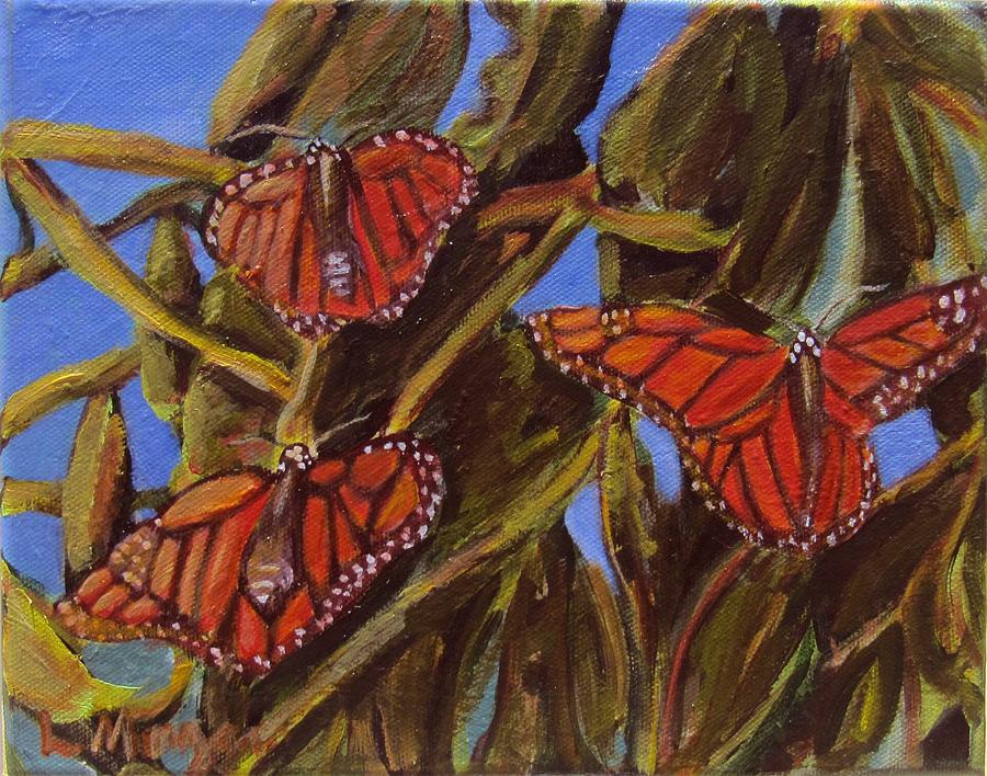Pismo Monarchs Painting by Laurie Morgan
