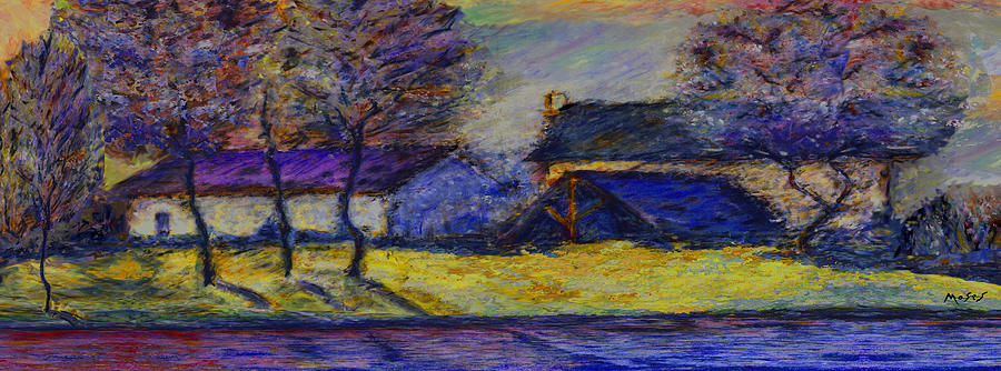 Pissarro in a Digitized World Painting by Dale Moses