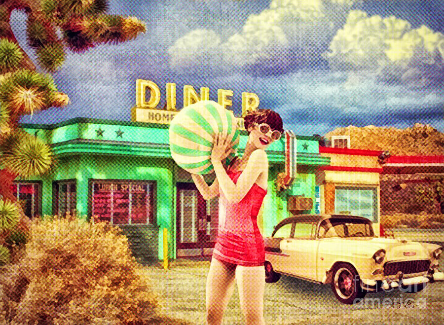 Pit Stop Digital Art by Mo T