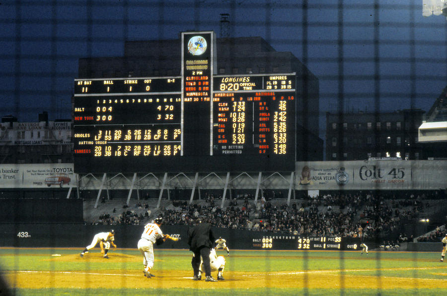 New York Yankees Photograph - Pitching To A Hitter In Old Yankee Stadium by Retro Images Archive