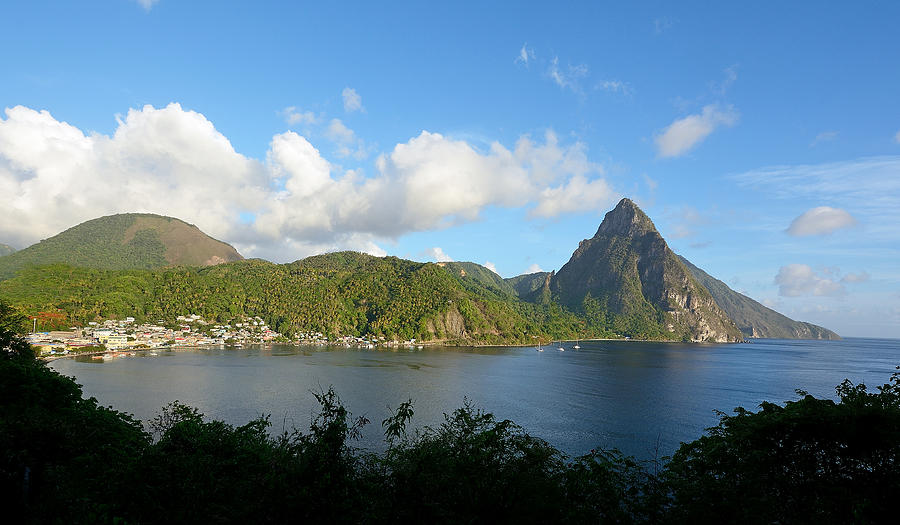 Piton Panorama - St. Lucia Photograph by Brendan Reals