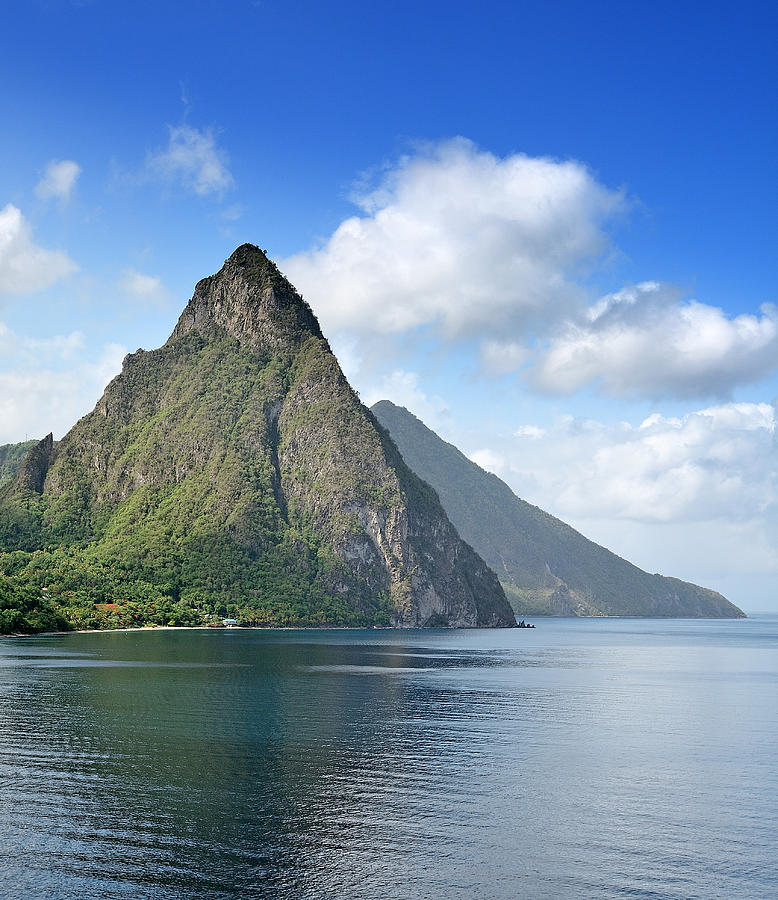 Pitons - vertical Photograph by Brendan Reals