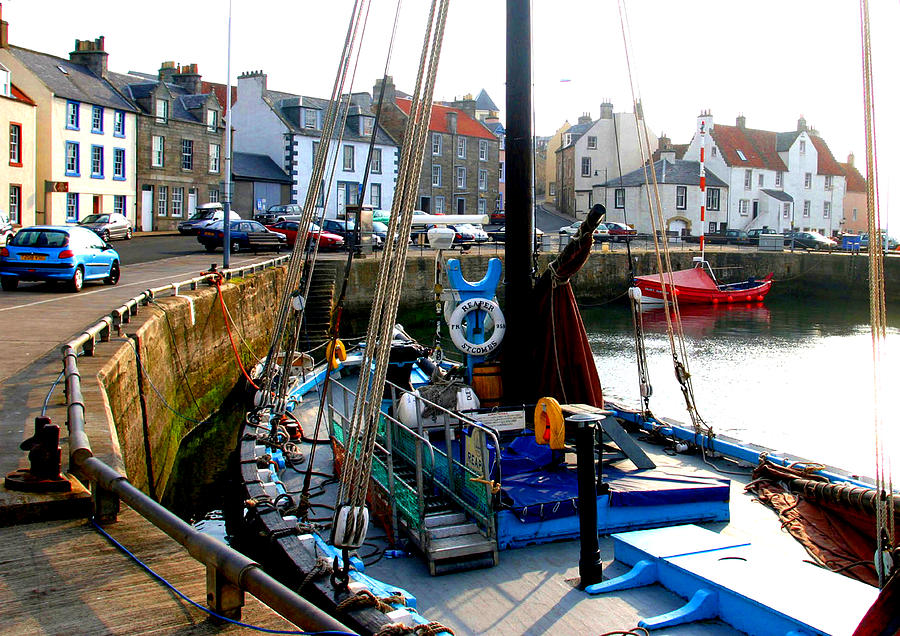 Boat Photograph - Pittenweem Harbour by David Cairns