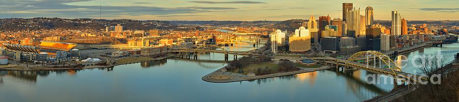 Pittsburgh Skyline Photograph - Pittsburgh - The North Shore And City Skyline by Adam Jewell