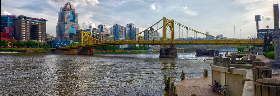 Pittsburgh Clemente Bridge Photograph by C H Apperson