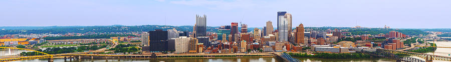 Pittsburgh from Grandview Photograph by C H Apperson