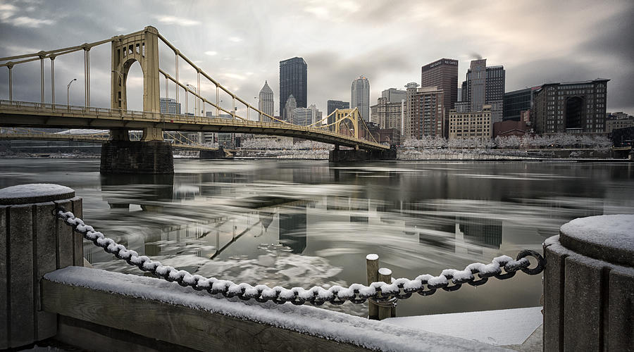Pittsburgh Ice Photograph by Robert Fawcett