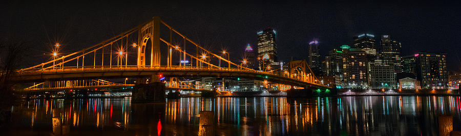 Pittsburgh Night Photograph by Robert Fawcett