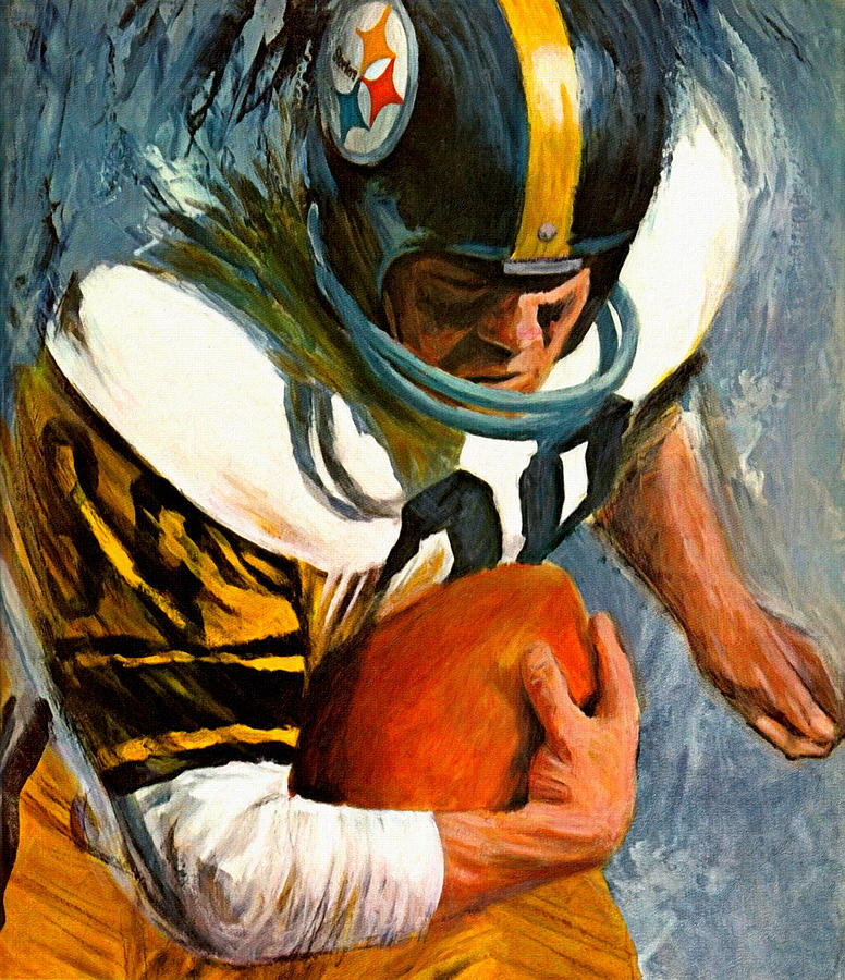 Pittsburgh Steelers 1966 Vintage Print Painting by Big 88 Artworks