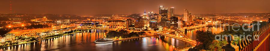 Pittsburghs Famous Skyline Photograph by Adam Jewell