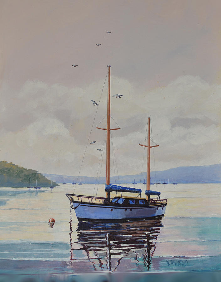 Pittwater Calm Painting by Murray McLeod