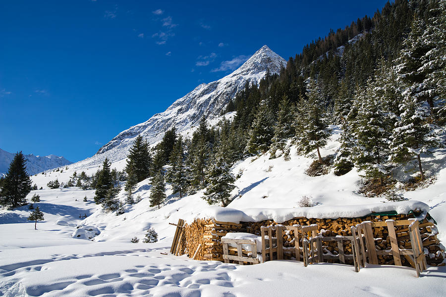 Pitztal Austria - Winter Landscape Photograph