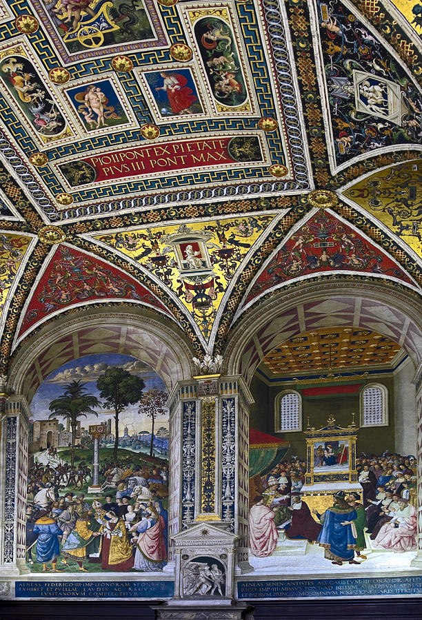 Pius II Renaissance Fresco Photograph by Sally Weigand