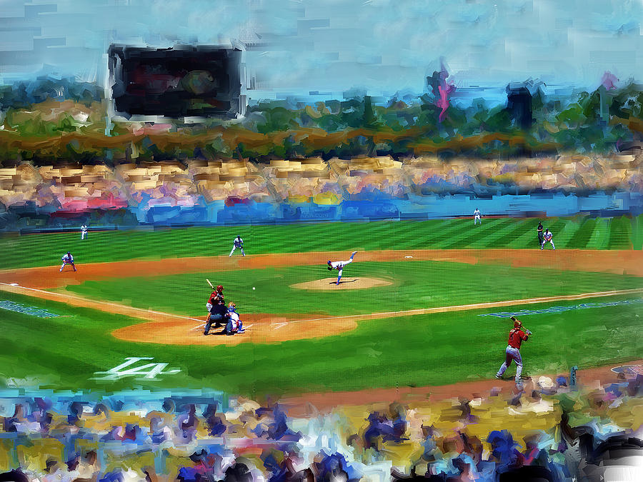 Baseball Digital Art - Pivotal Moment by Cary Shapiro