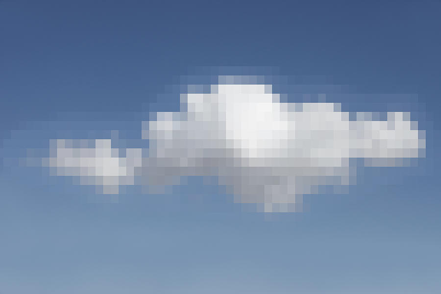 Pixelated Cloud Photograph by Paul Taylor