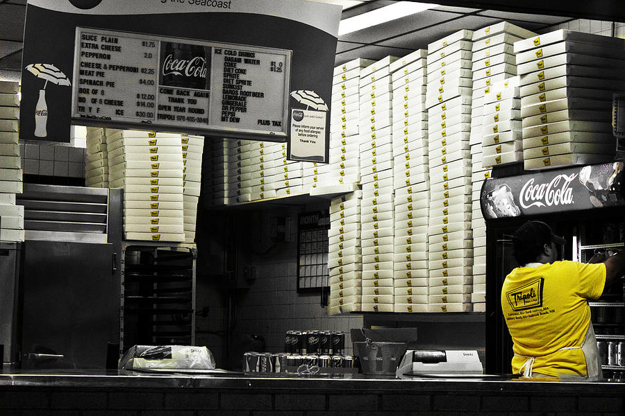 Snack Photograph - Pizza Boxes by K Hines