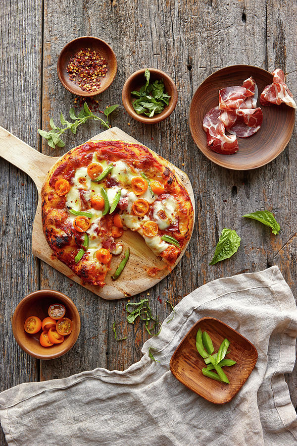 Pizza Photograph by Lew Robertson