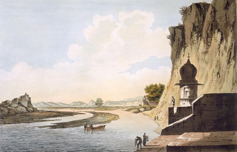 Pl. 26 A View Of The Gaut At Etawa Drawing by William Hodges