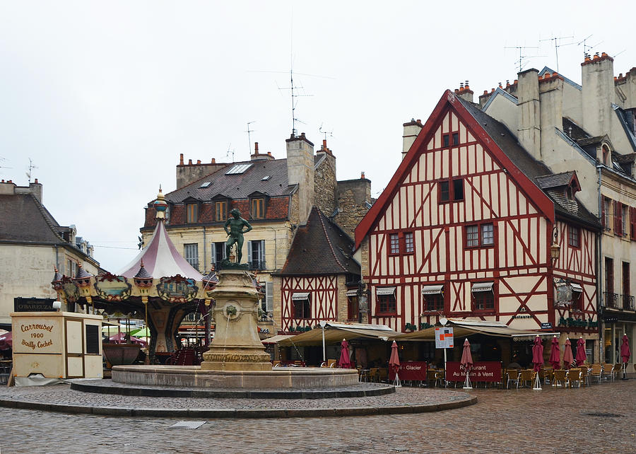 Place Francois Rude in Dijon France Photograph by Carla Parris