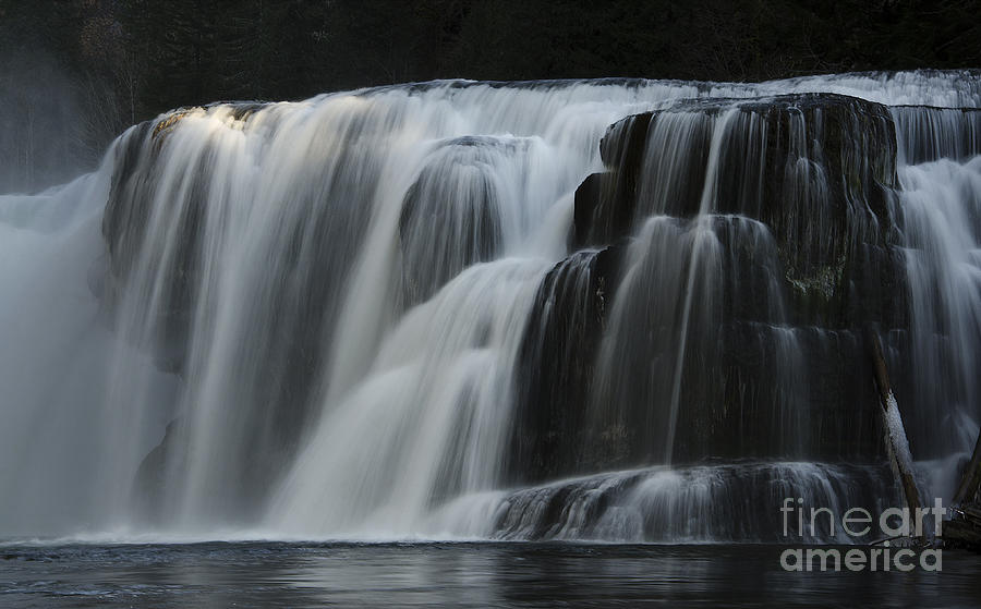 Waterfall Photograph - Place Of Awe Lower Lewis Falls Washington 2 by Bob Christopher