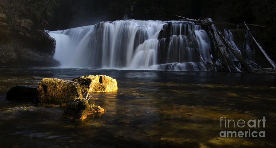 Waterfall Photograph - Place Of Awe Lower Lewis Falls Washington 3 by Bob Christopher