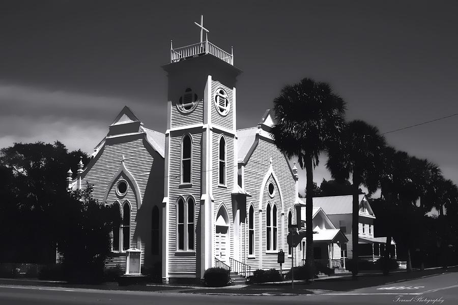 Place Of Worship in Apalachicola Florida Photograph by Debra Forand