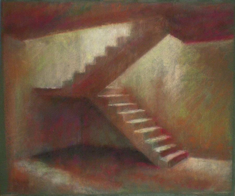 Place With Stairs Drawing by Paez  Antonio
