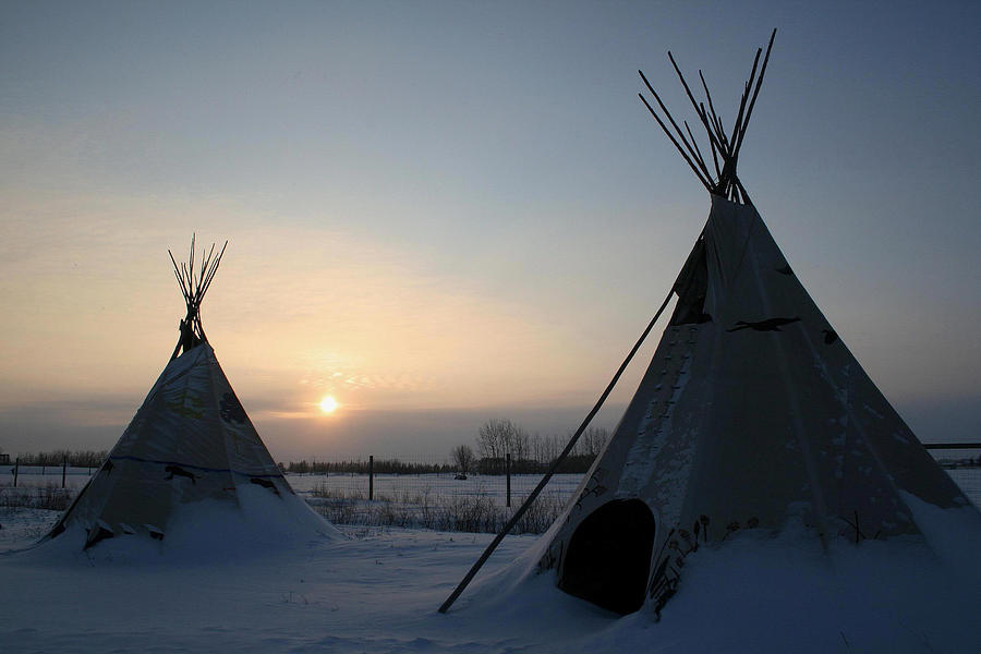 Plains Cree Tipi Photograph by Larry Trupp