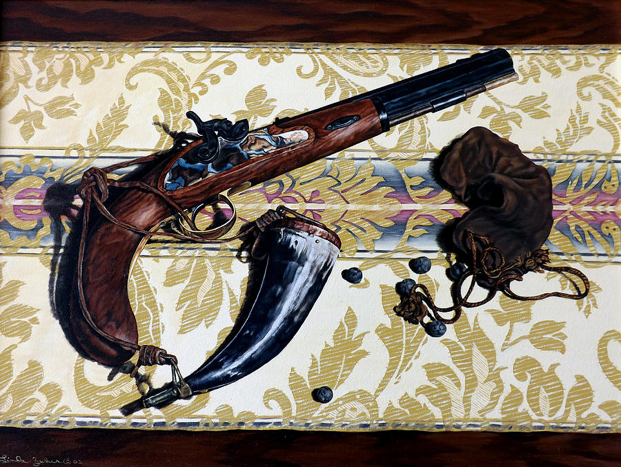 Plains Pistol Painting by Linda Becker