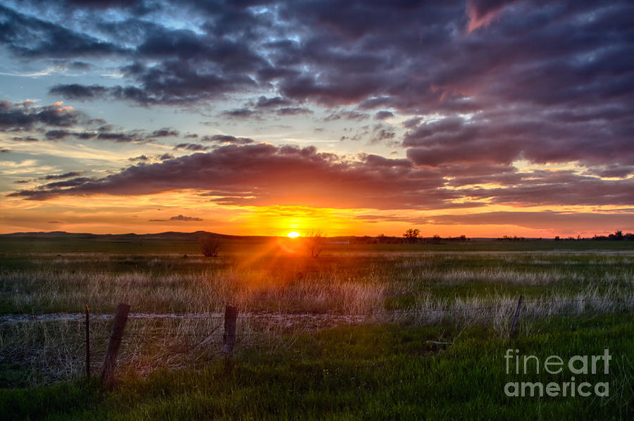 Plains Sunset Photograph by Steve Triplett
