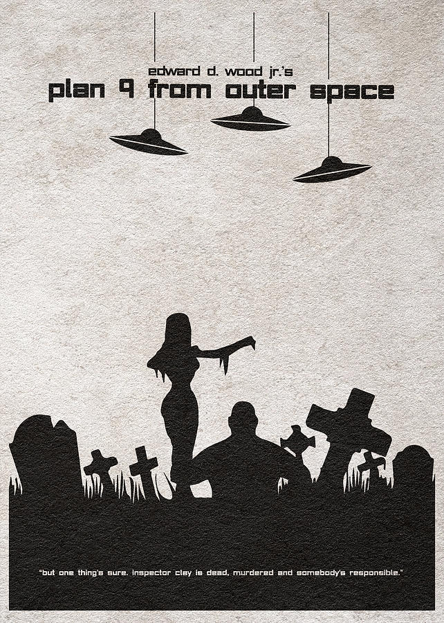 Plan 9 from Outer Space Digital Art by Inspirowl Design