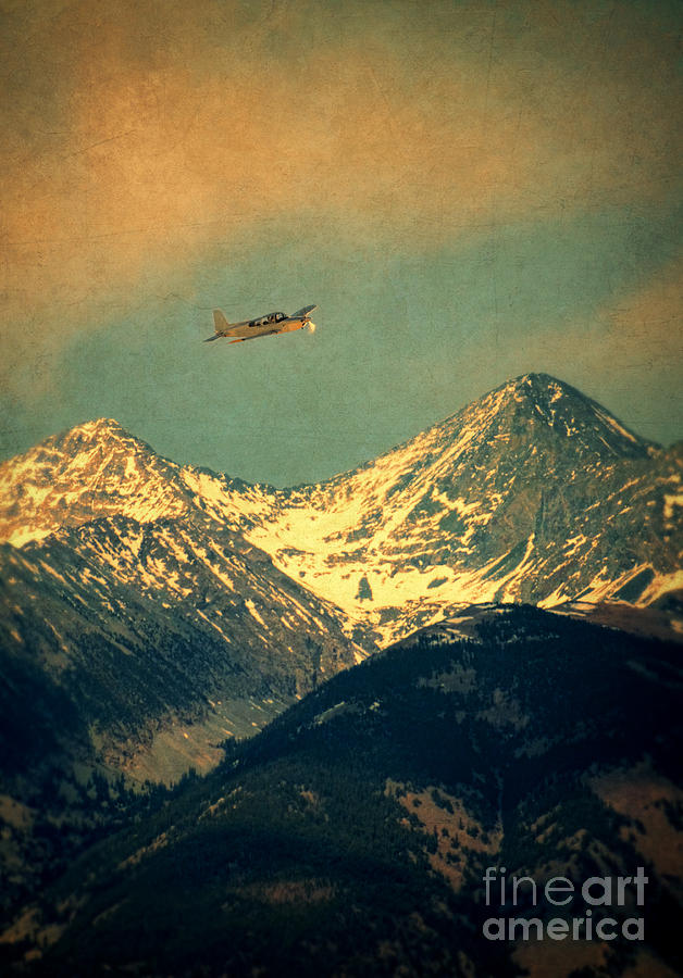 Plane Flying Over Mountains Photograph by Jill Battaglia