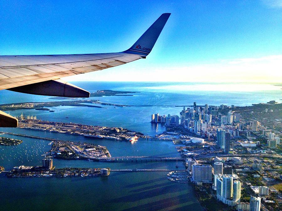 Plane over Miami by Gilda Parente