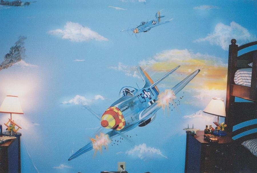 Plane Painting - Plane by Kirkner Stacy
