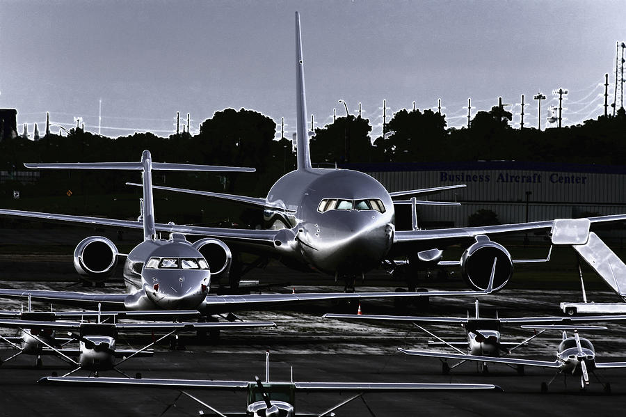 Planes in Platinum Photograph by Richard Gregurich