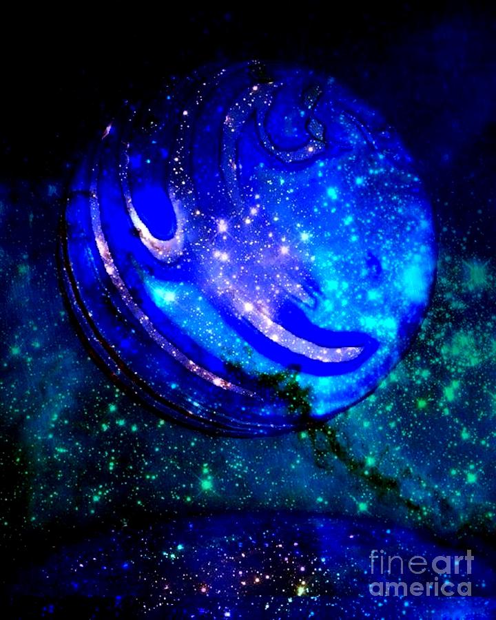 Planet Disector Reflected Digital Art by Saundra Myles