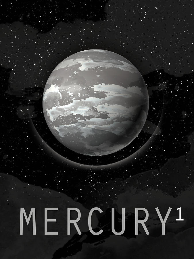 Planet Mercury Digital Art